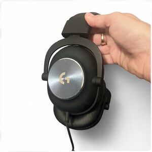 Logitech Pro Gaming Black Headset with Over-Ear Headphones and Mic